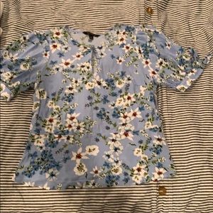 Banana Republic short sleeve peplum blouse